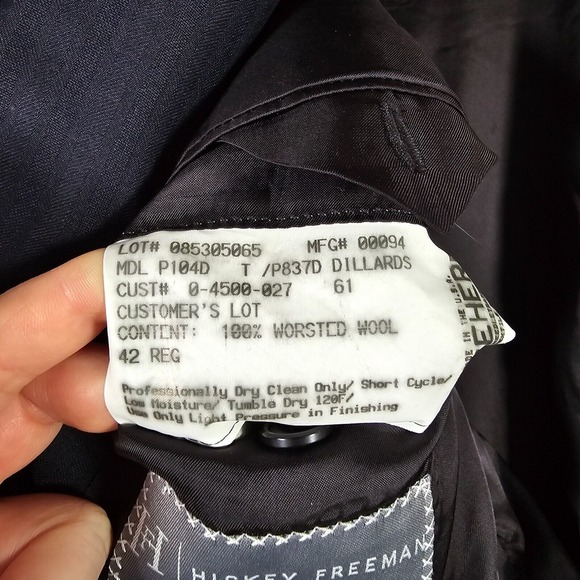Hickey Freeman Mens 42R Blue Stripe Loro Piana Wool‎ Blazer Office Old Money - Picture 14 of 16